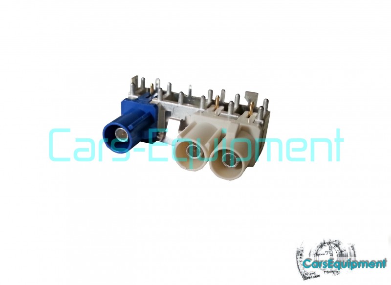 Eximtrade Radio Antenne Adaptateur 2 x FAKRA Code Z à FAKRA Double R/A Code B RNS510 RNS310 RNS315 RCD510 for Volkswagen SEAT Skoda 