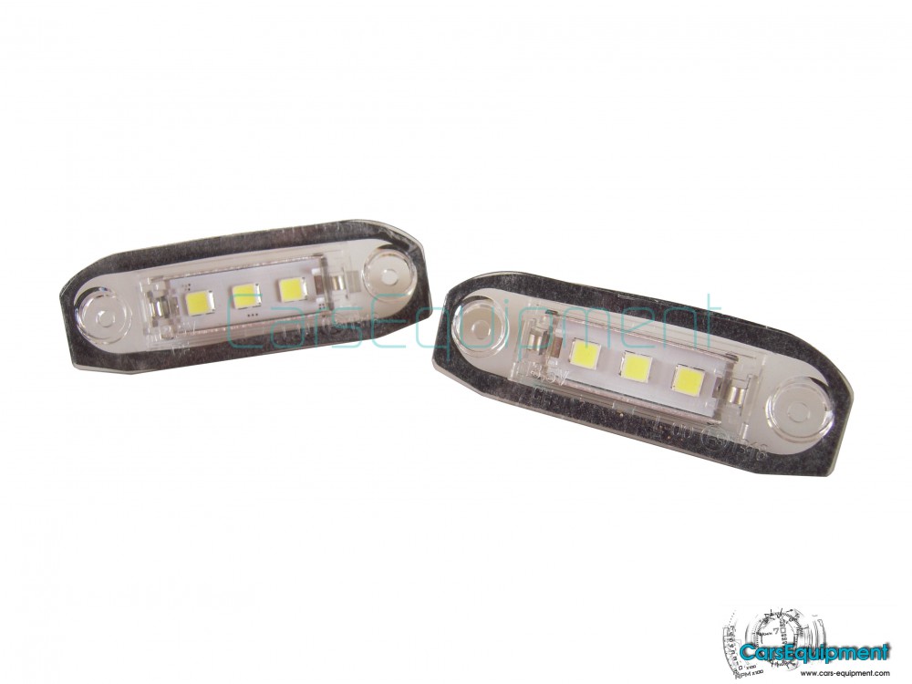 Generic 2pcs Led License Plate Light For Volvo S80 Xc90 S40 V60 S60