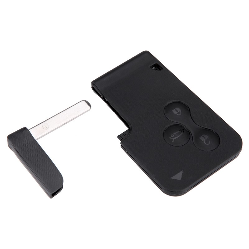 Smart Card 3 Button Key Cae For Renault Clio Megane/Grand Scenic Key Cover