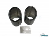 black exhaust pipes Audi original