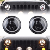HL-040B,7 Inch,LED,Headlight,Jeep,Wrangler,LED Headlight,head light wrangler,