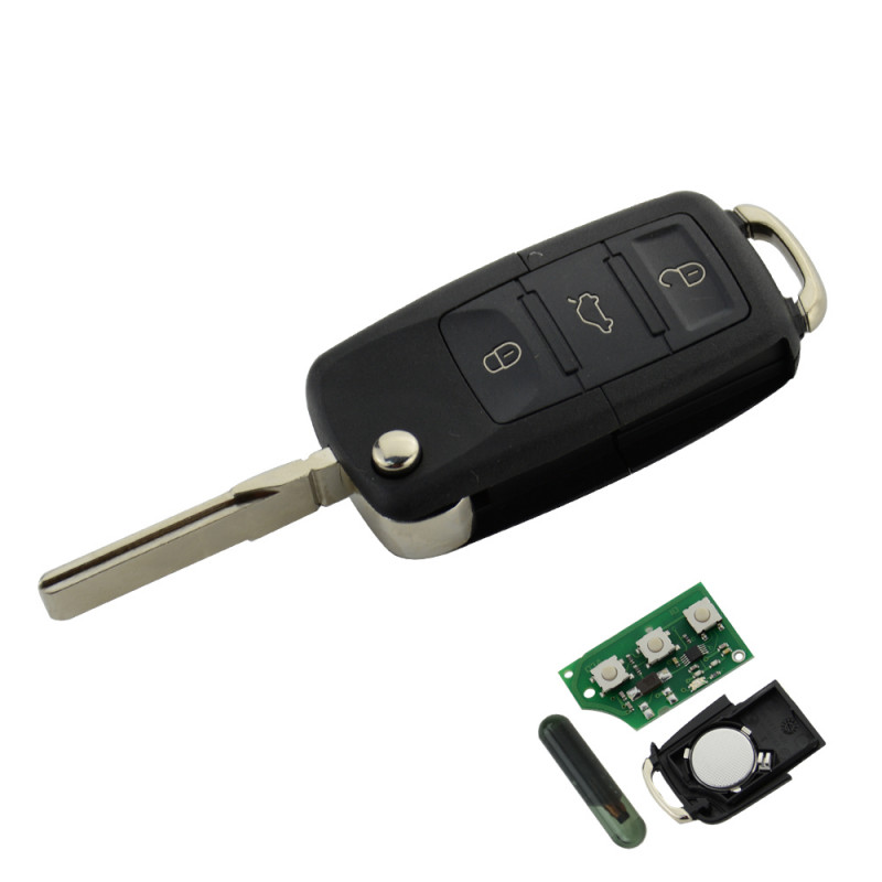 1K0959753N Car Remote Key For VW Passat B5 B6 Caddy Golf Jetta Polo for  30.00 € - Key Case / Shell / Lock / Remote