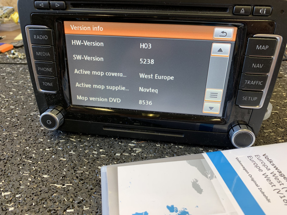 VW RNS510 West Europe v16 2019 Volkswagen RNS 510 NEWEST MAPS 