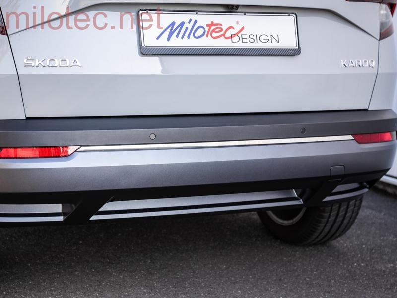 2 835 01 Rear bumper trim stainless steel Skoda Karoq since