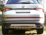 961 22 XL Dummy Exhaust Pipes ALU Brush Škoda Kodiaq 2016 exhaust pipe Kodiaq 