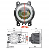 2 Pcs Fog LED Lamp with Angel eye Ford Focus MK2/3 Fusion Fiesta Tourneo Transit 2006-2015