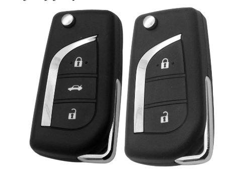 2/3 Button Flip Folding Remote Key Shell for Toyota Levin Camry Reiz  Highlander Corolla for 21.00 € - Key Case / Shell / Lock / Remote