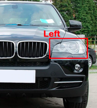 X AUTOHAUX 2pcs Left Right Headlight Headlamp Lens Plastic Cover for BMW 08-13 X5 E70 