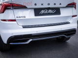 1006104 Škoda Kamiq since 2019 - Dummy - exhaust tailpipes with bumper strip decor, black glossy 